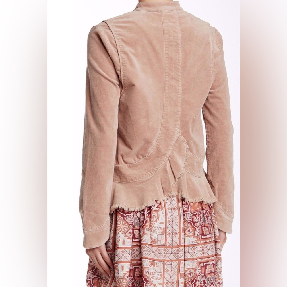 Free People military blazer uncut cord jacket - Picture 2 of 8